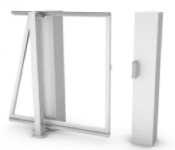 Cantilever hardware set for pedestrian sliding gate up to 1.3 meter