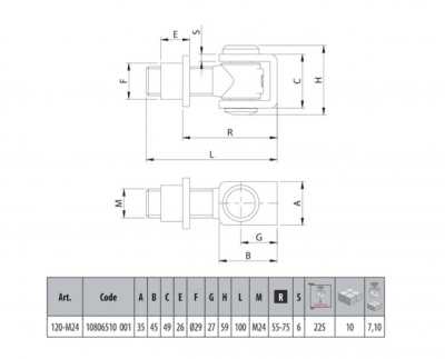 Svets Gångjärn M24
