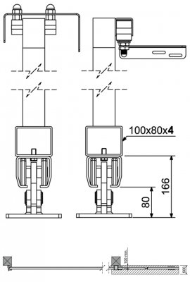 Skjutgrind tillbehör för grind upp till 6m