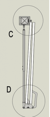 Vikgrind tillbehör för grind upp till 3 meter öppning