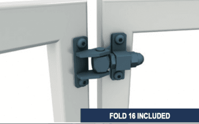 Barnsäkert vikgrind tillbehör för grindar upp till 6 meter öppning